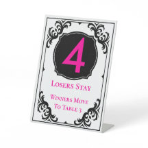 Bunco Elegant Rosa Head Bordsnummer 4