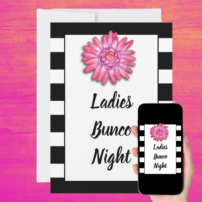 Bunco eller Bunko Girls Night Out Dice Game Party Inbjudningar (Skapare uppladdad)
