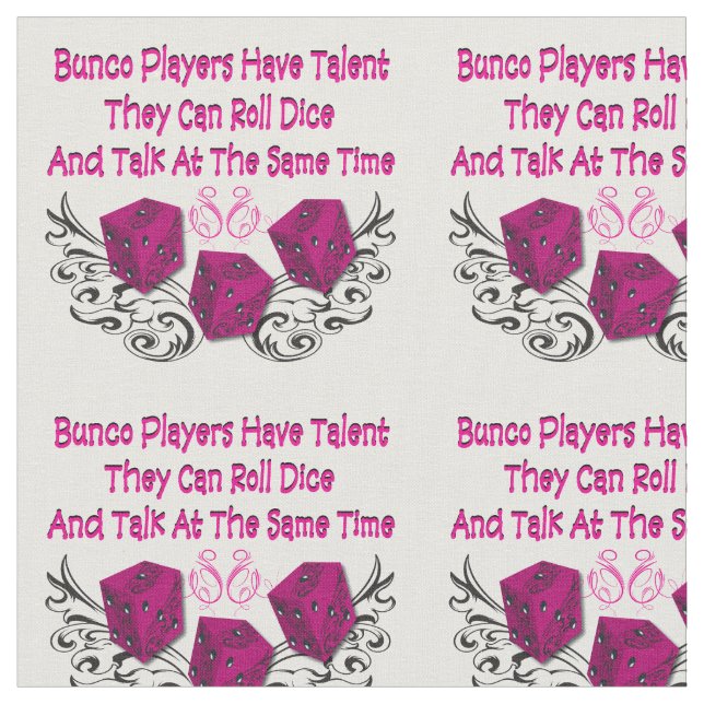 Bunco Fabric - Bunco-spelare har talang Tyg (Närbild)