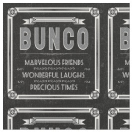 Bunco Fabric - Vintage Typografi Tyg