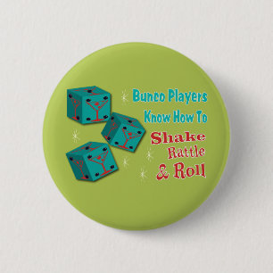 Bunco för skaka-, pladder- och rullMartinit Knapp