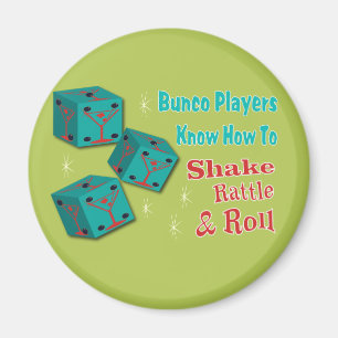 Bunco för skaka-, pladder- och rullMartinit Magnet
