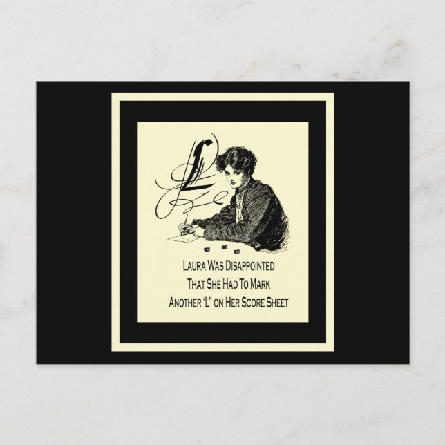 Bunco-förlorare Vykort (Framsida)