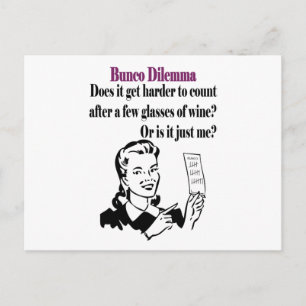 Bunco - Funny Dilema Vykort