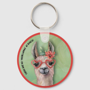 Bunco Funny Llama Nyckelring