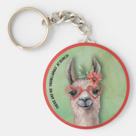 Bunco Funny Llama Nyckelring