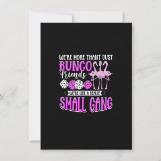 Bunco Game Flamingo-design för en Bunco Babe Inbjudningar