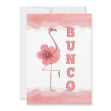 Bunco Game Girls Night Out Tropical Rosa Flamingo