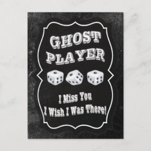 Bunco Ghost Player Vykort
