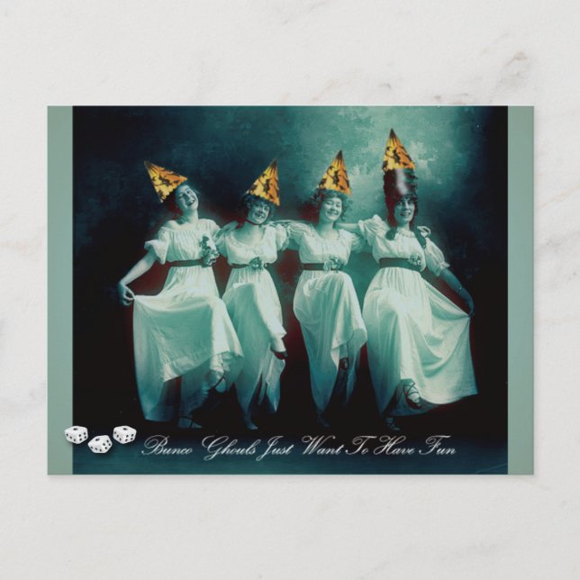 Bunco Ghouls vill bara ha Roligt Inbjudan (Framsida)