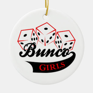 Bunco Girls Julgransprydnad Keramik