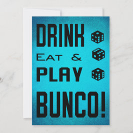 Bunco Girls Night Out Bunco Dice Inbjudningar