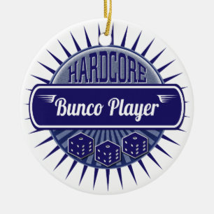 Bunco Girls Night Out Lucky Dice Julgransprydnad Keramik