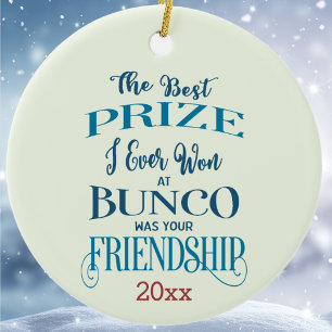 Bunco God jul Vänskap Typografi Julgransprydnad Keramik