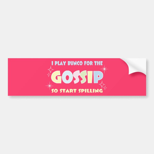 Bunco Gossip Bildekal (Framsidan)