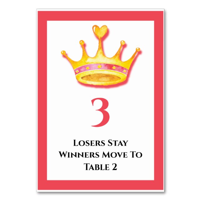 Bunco Guld Krona Bord 3 av 5 kort (Framsidan)