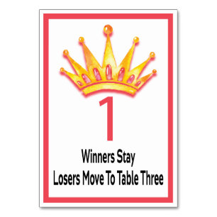 Bunco Guld Krona Bord Card #1 Bordsnummer