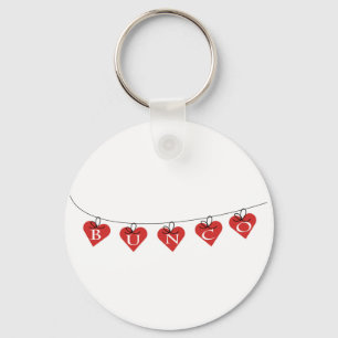 Bunco Heart Banner Nyckelring