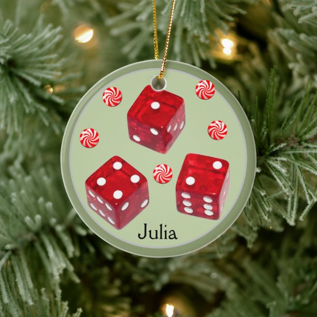 Bunco-jul Ceramic Ornament (Träd)
