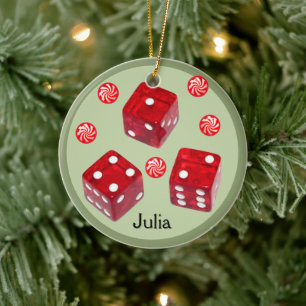 Bunco jul keramisk dekoration