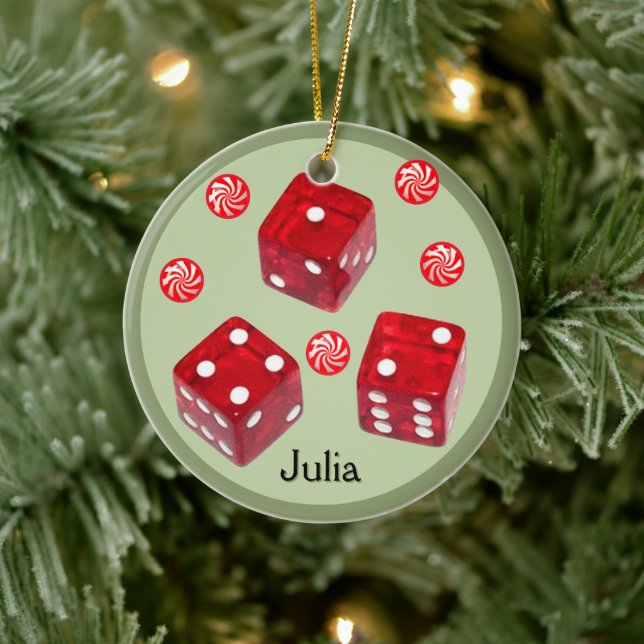 Bunco jul keramisk dekoration (Träd)