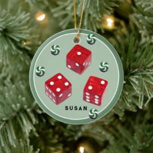 Bunco jul keramisk prydnad julgransprydnad keramik