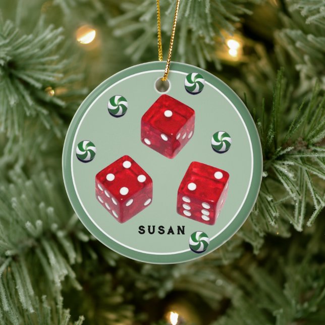 Bunco jul keramisk prydnad julgransprydnad keramik (Träd)