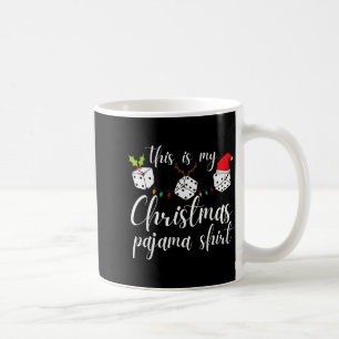 Bunco-jul Pyjamas-tärningsspelskväll Kaffemugg