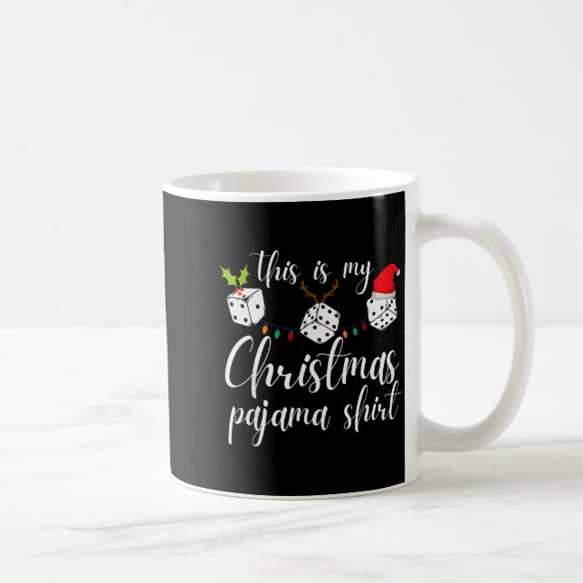 Bunco-jul Pyjamas-tärningsspelskväll  Kaffemugg (Höger)