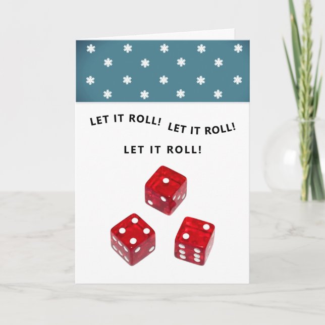 Bunco-julkort, helgdag helgkort (Framsida)