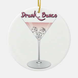 Bunco Martini Cocktail Julgransprydnad Keramik