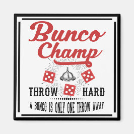 Bunco mästare med tärning magnet