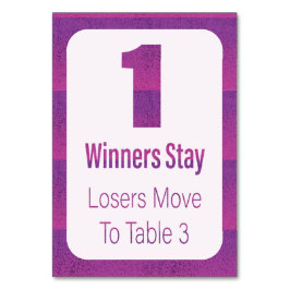 Bunco Modern Lila Rand Bord One Bordsnummer