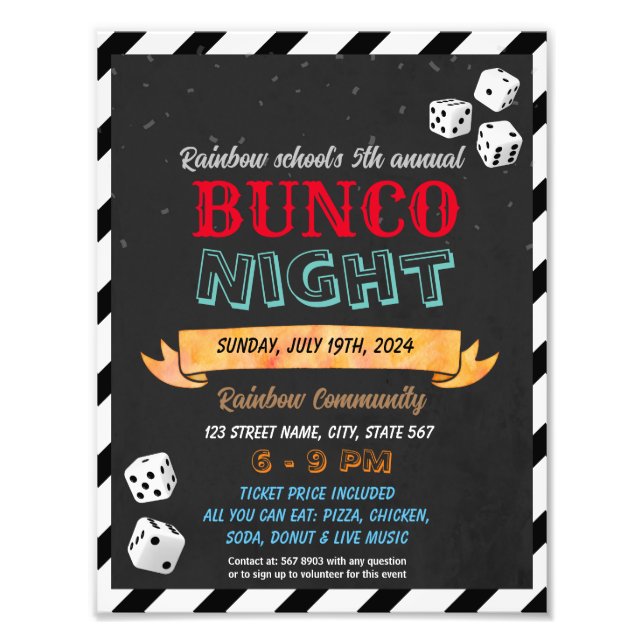 Bunco-nattmall Fototryck (Framsidan)