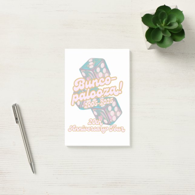 Bunco-palooza post-it lappar (Kontor)