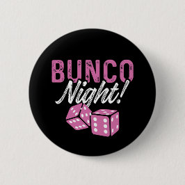 Bunco Party favors Bunco Night Rosa Dice Button Knapp