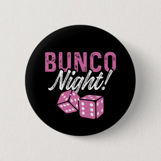 Bunco Party favors Bunco Night Rosa Dice Button Knapp