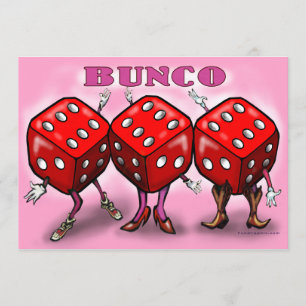 Bunco partyinbjudan inbjudningar