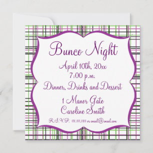 Bunco Play Girls Natt ut Inbjudningar