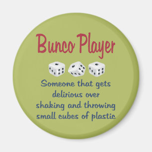 Bunco Player -Definition Magnet