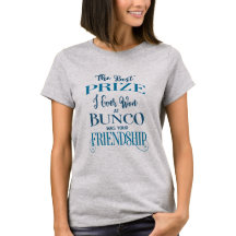 Bunco Player Vänskap Typography Blue