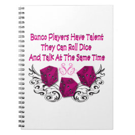Bunco Players Note Keeping Notebook Anteckningsbok
