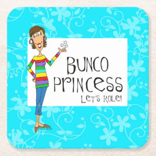 Bunco Princess Underlägg Papper Kvadrat