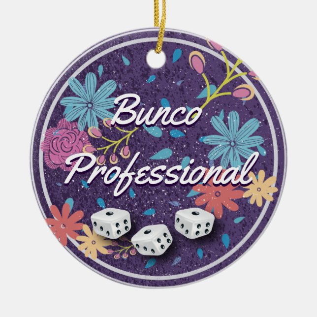 Bunco professionell julgransprydnad keramik (Framsidan)