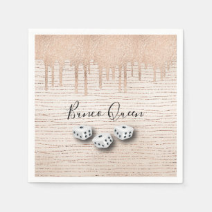 Bunco Queen Dice Party Pappersservett