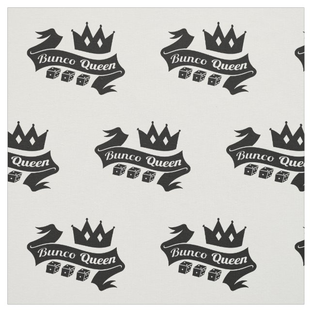 Bunco Queen Krona och Dice Ribbon Tyg (Provkarta)