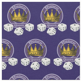 Bunco Queen Novelty Krona Dice Mönster Tyg