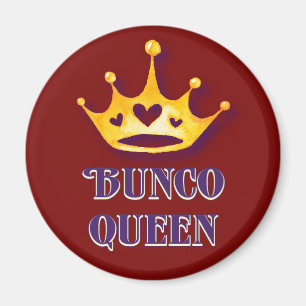 Bunco Queen Royal Krona Red Magnet