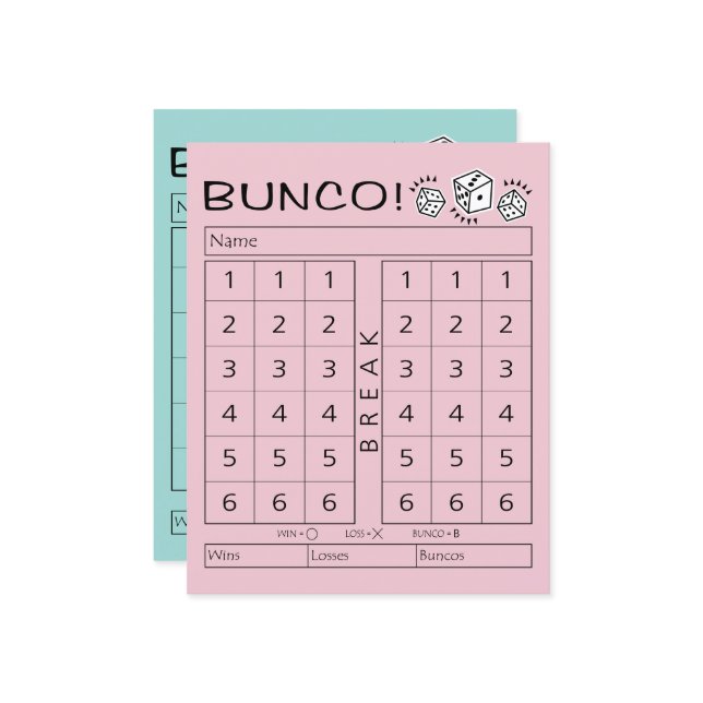 Bunco-resultatblad - Individuell sammanställning f (Fram/Back In Situ)