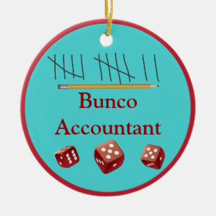 Bunco revisorprydnad julgransprydnad keramik